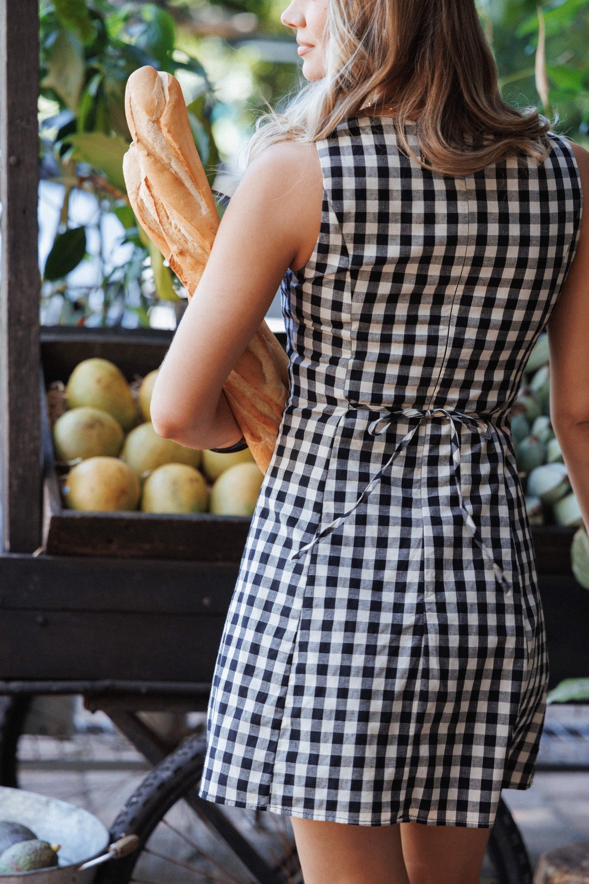 Petal and Pup USA DRESSES Circe Mini Dress - Black Gingham