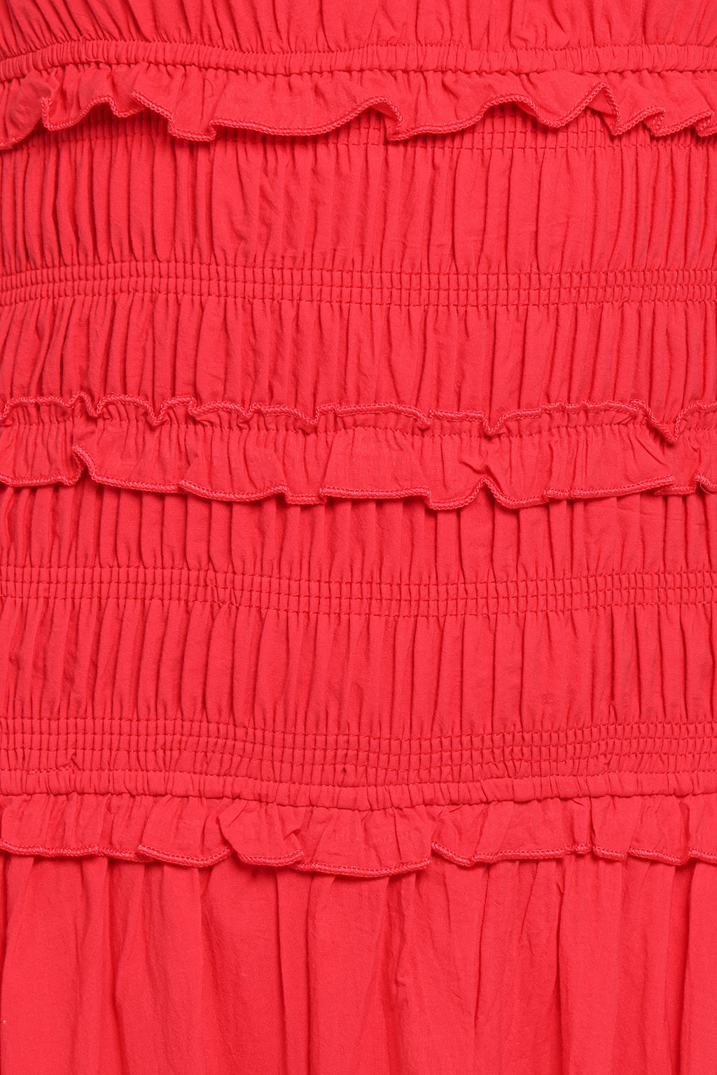 Petal and Pup USA DRESSES Enola Gather Midi Dress - Red