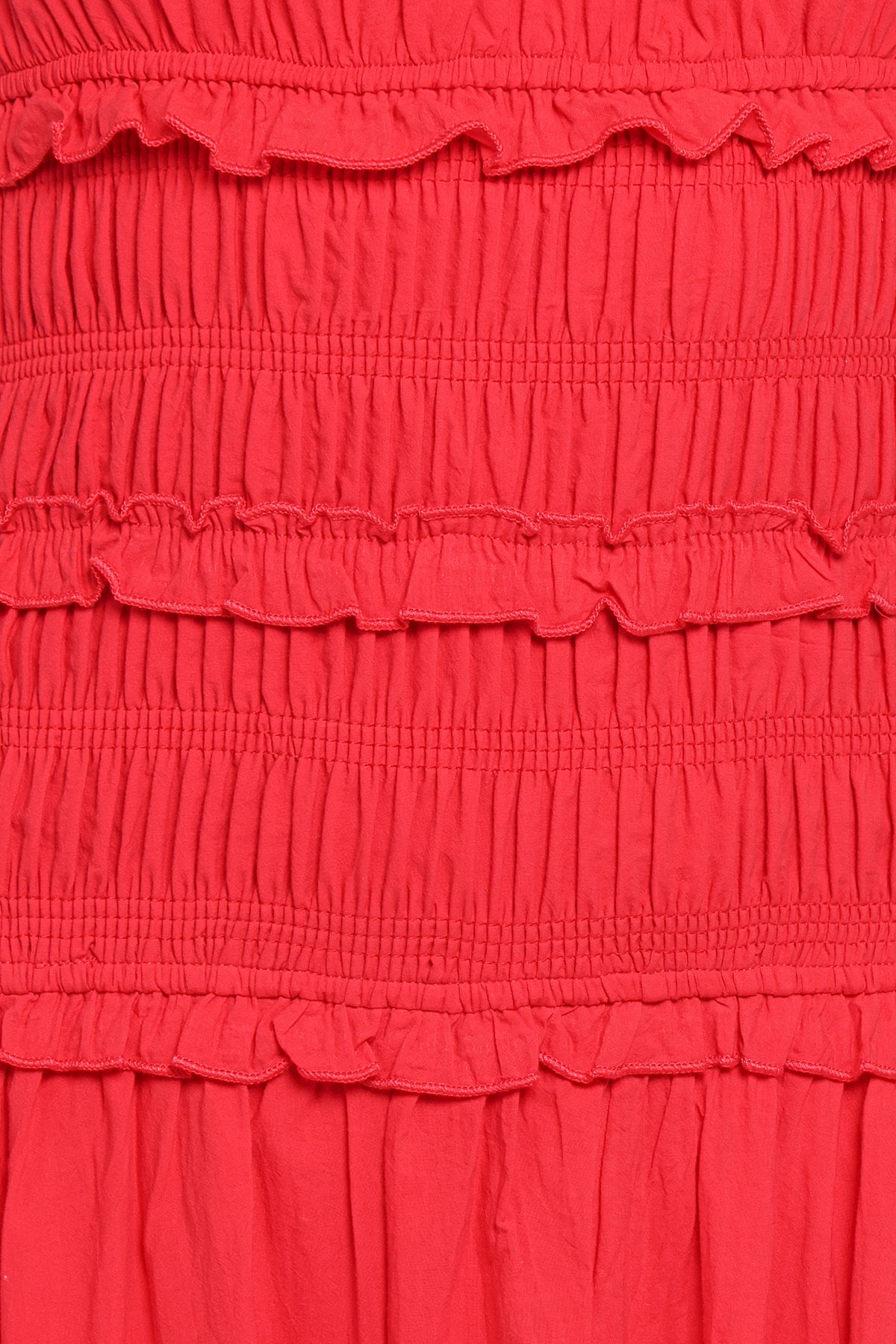 Petal and Pup USA DRESSES Enola Gather Midi Dress - Red