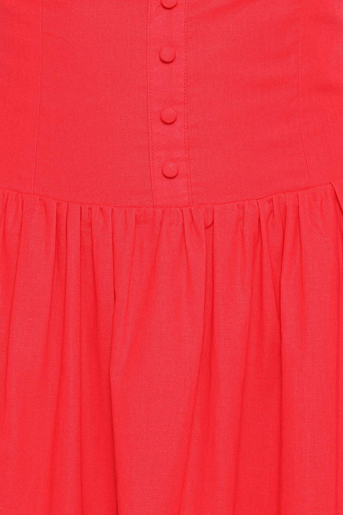 Petal and Pup USA DRESSES Evie Button Front Maxi Dress - Red