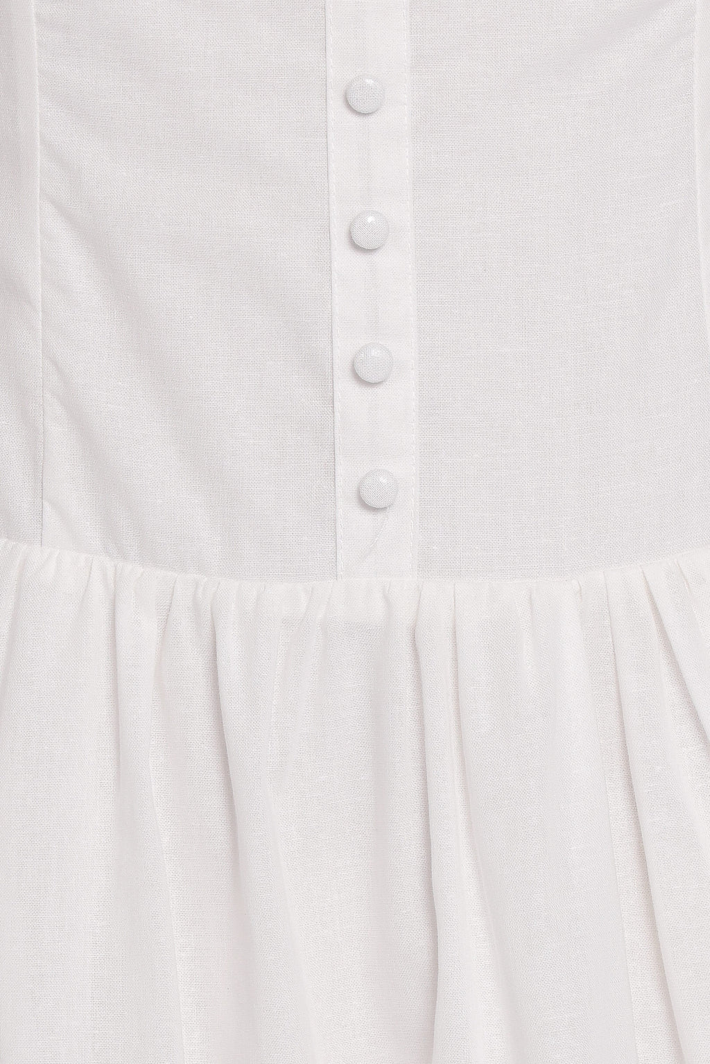 Petal and Pup USA DRESSES Evie Button Front Maxi Dress - White