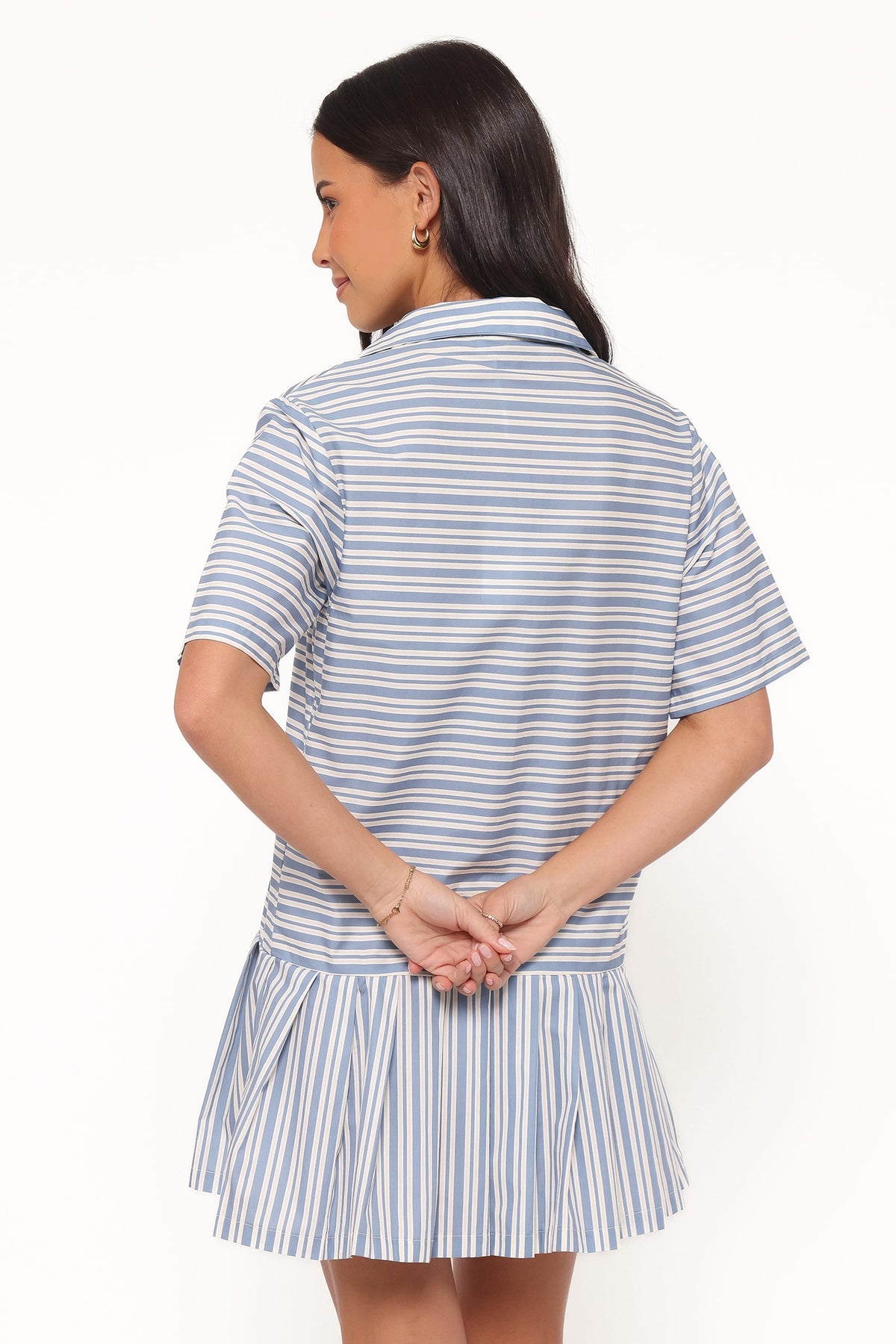Petal and Pup USA DRESSES Fraser Mini Dress - Blue Stripe