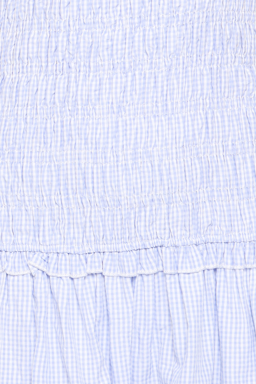 Petal and Pup USA DRESSES Kaelyn Gather Mini Dress - Blue Gingham