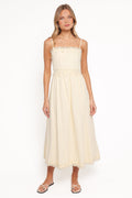 Petal and Pup USA DRESSES Kiana Midi Dress - Pale Yellow