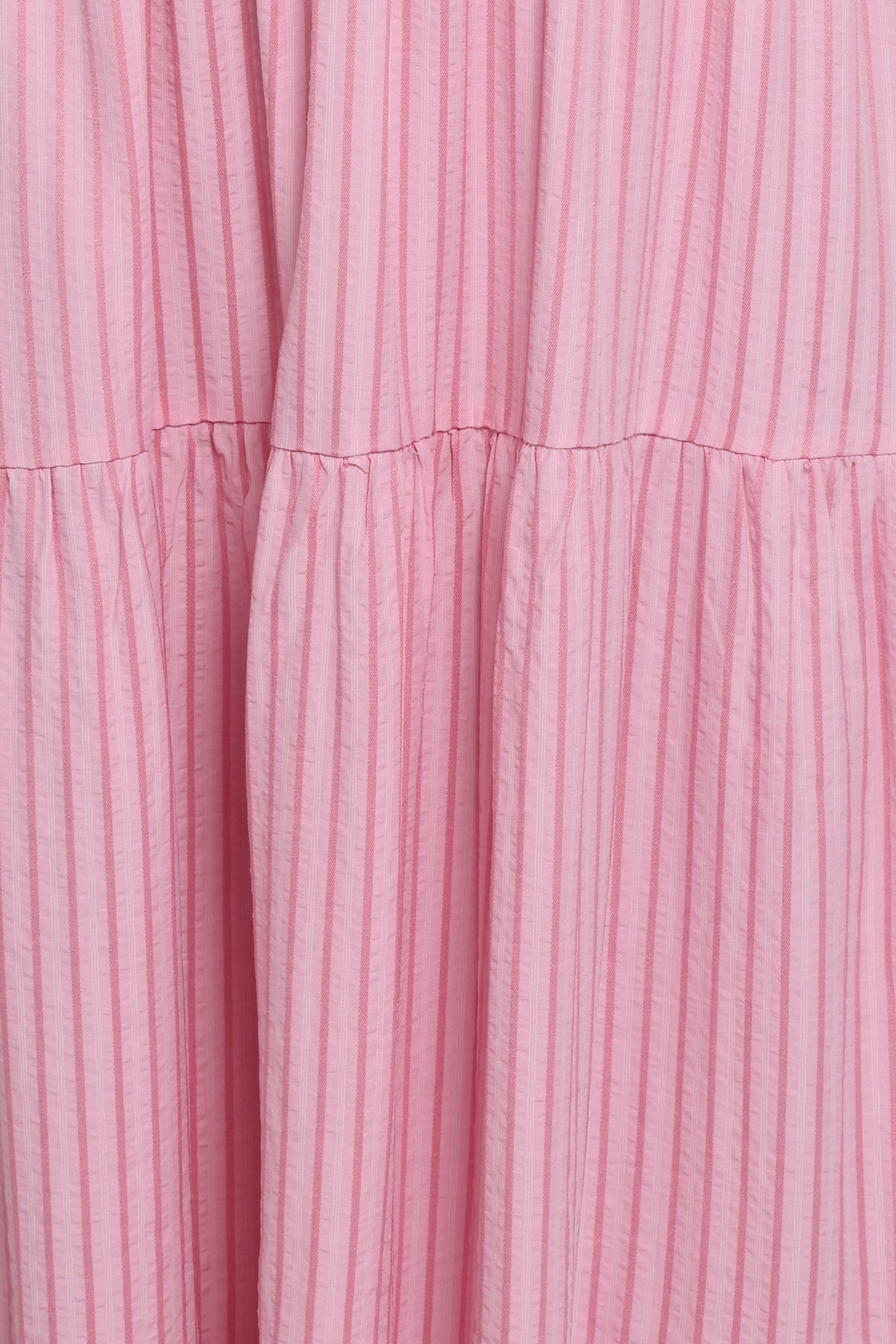 Petal and Pup USA DRESSES Maisie Strapless Midi Dress - Pink Stripe