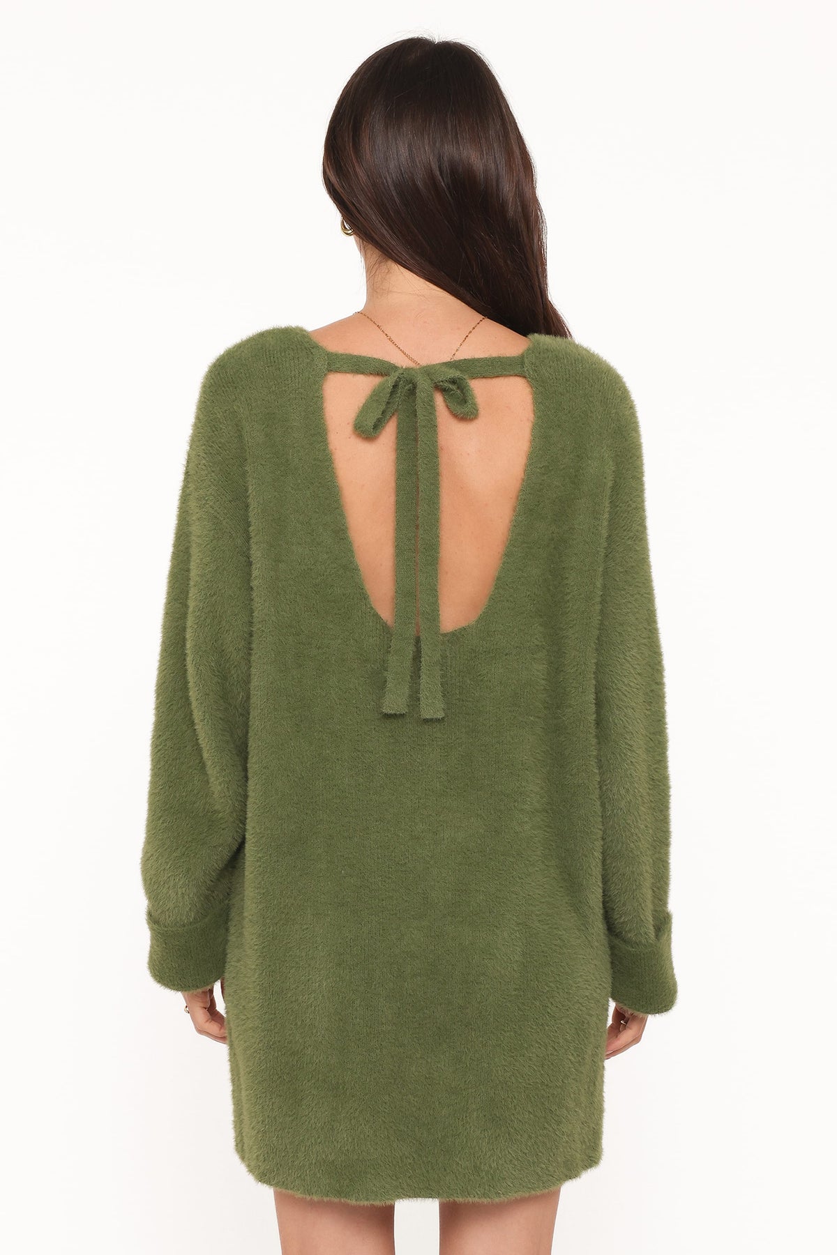 Petal and Pup USA DRESSES Mitchell Knit Mini Dress - Olive