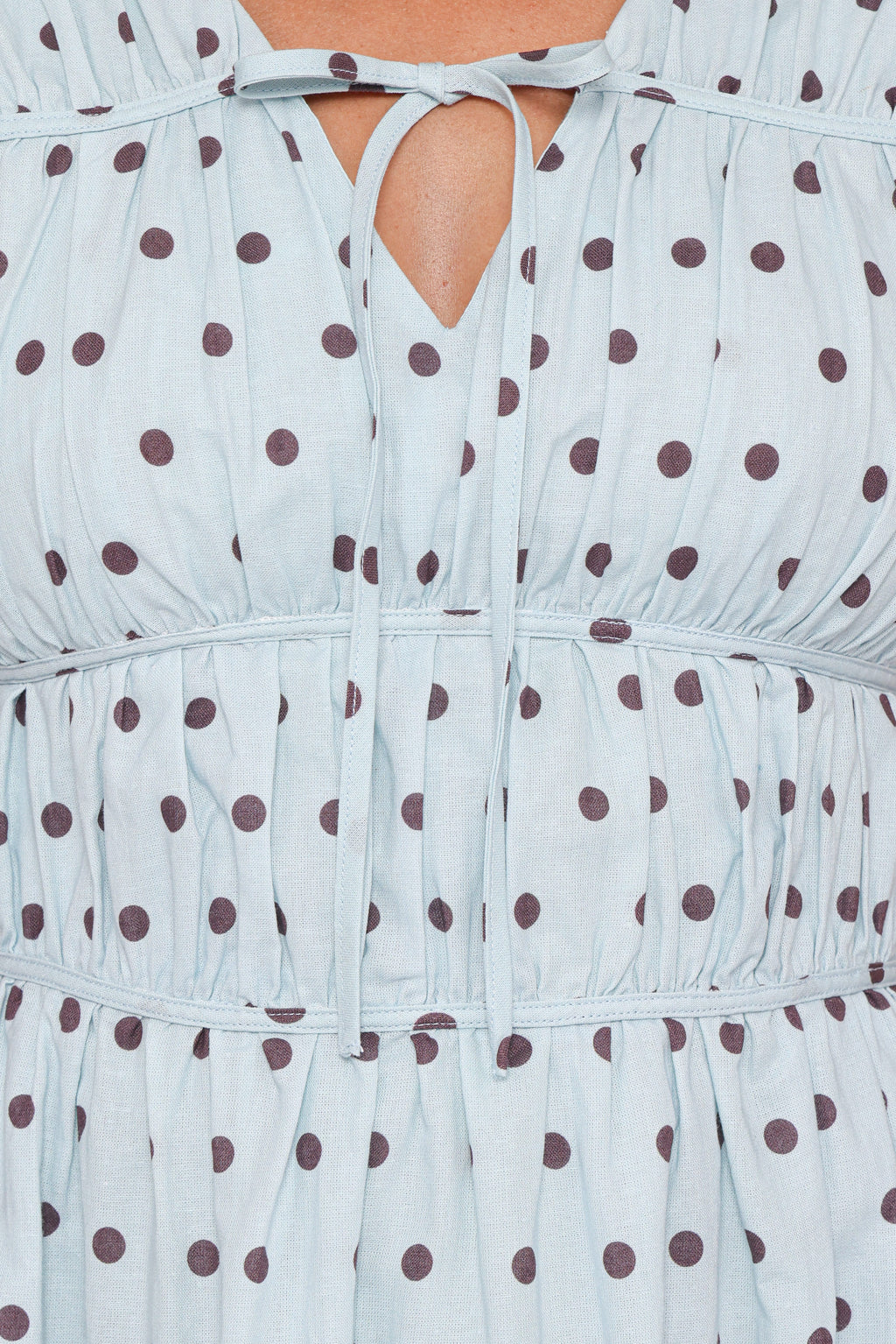 Petal and Pup USA DRESSES Pipper Mini Dress - Blue Polka Dot