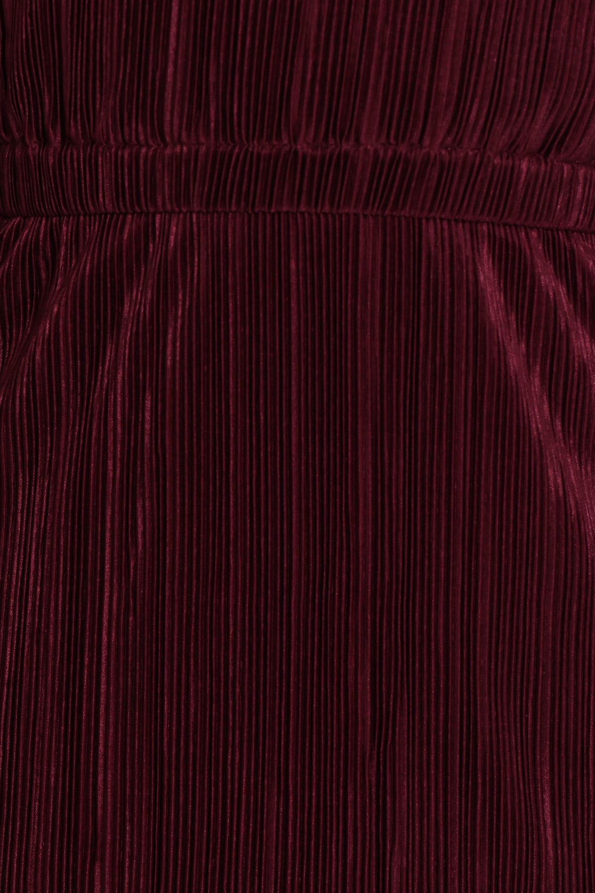 Petal and Pup USA DRESSES Pontee One Shoulder Pleated Midi Dress - Burgundy