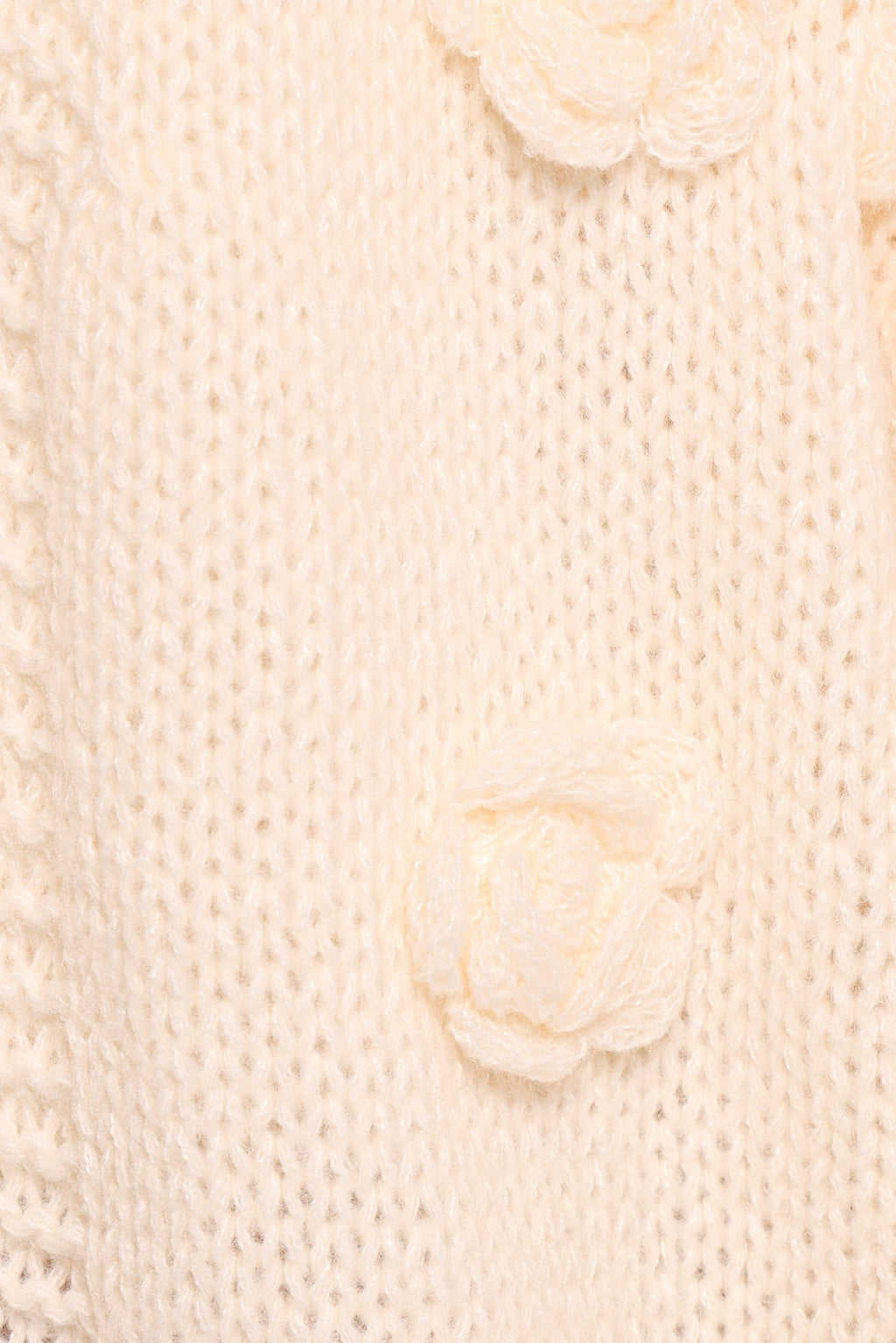 Petal and Pup USA KNITWEAR Doralee Rose Cardigan - Cream