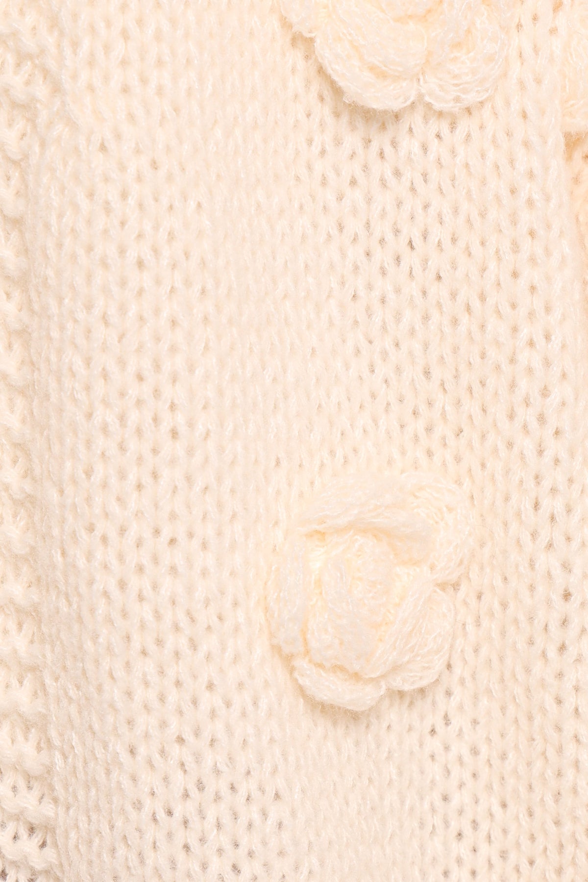 Petal and Pup USA KNITWEAR Doralee Rose Cardigan - Cream