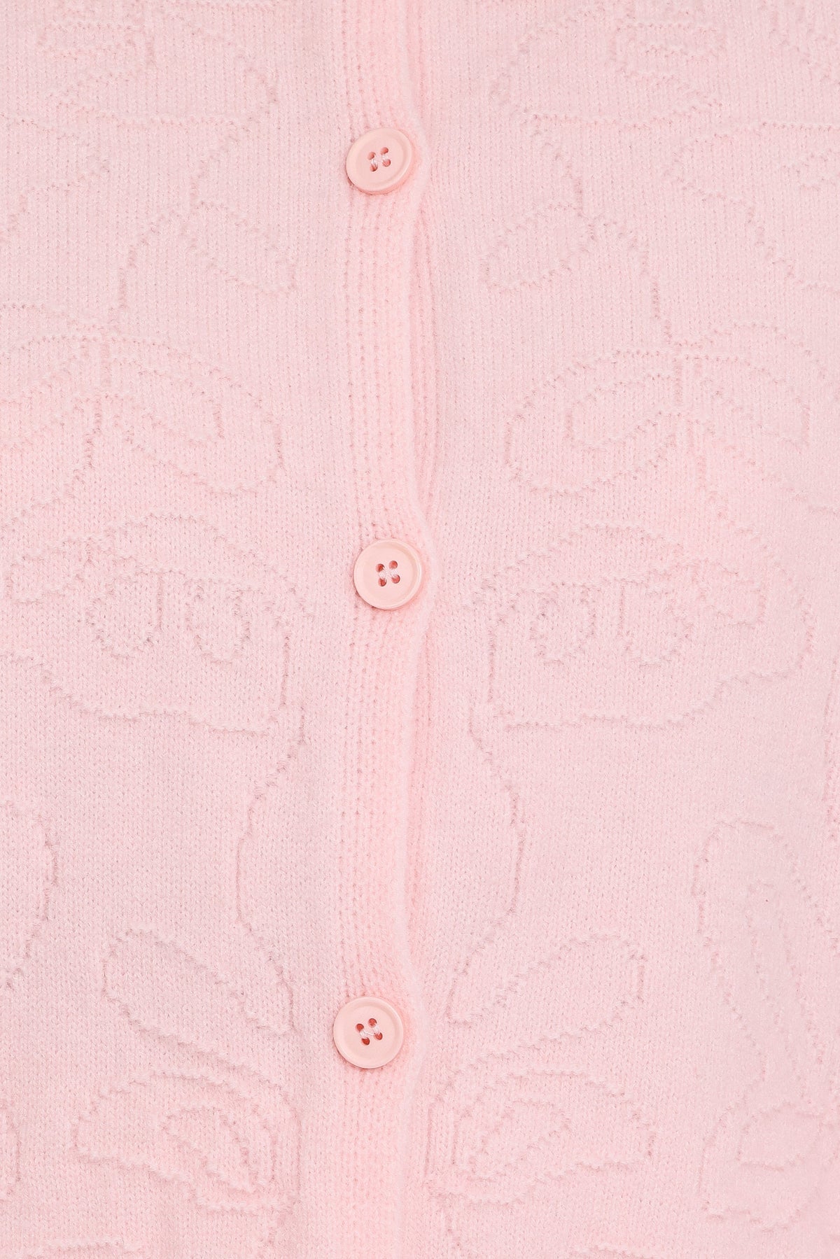 Petal and Pup USA KNITWEAR Fauna Tonal Floral Cardigan - Pink
