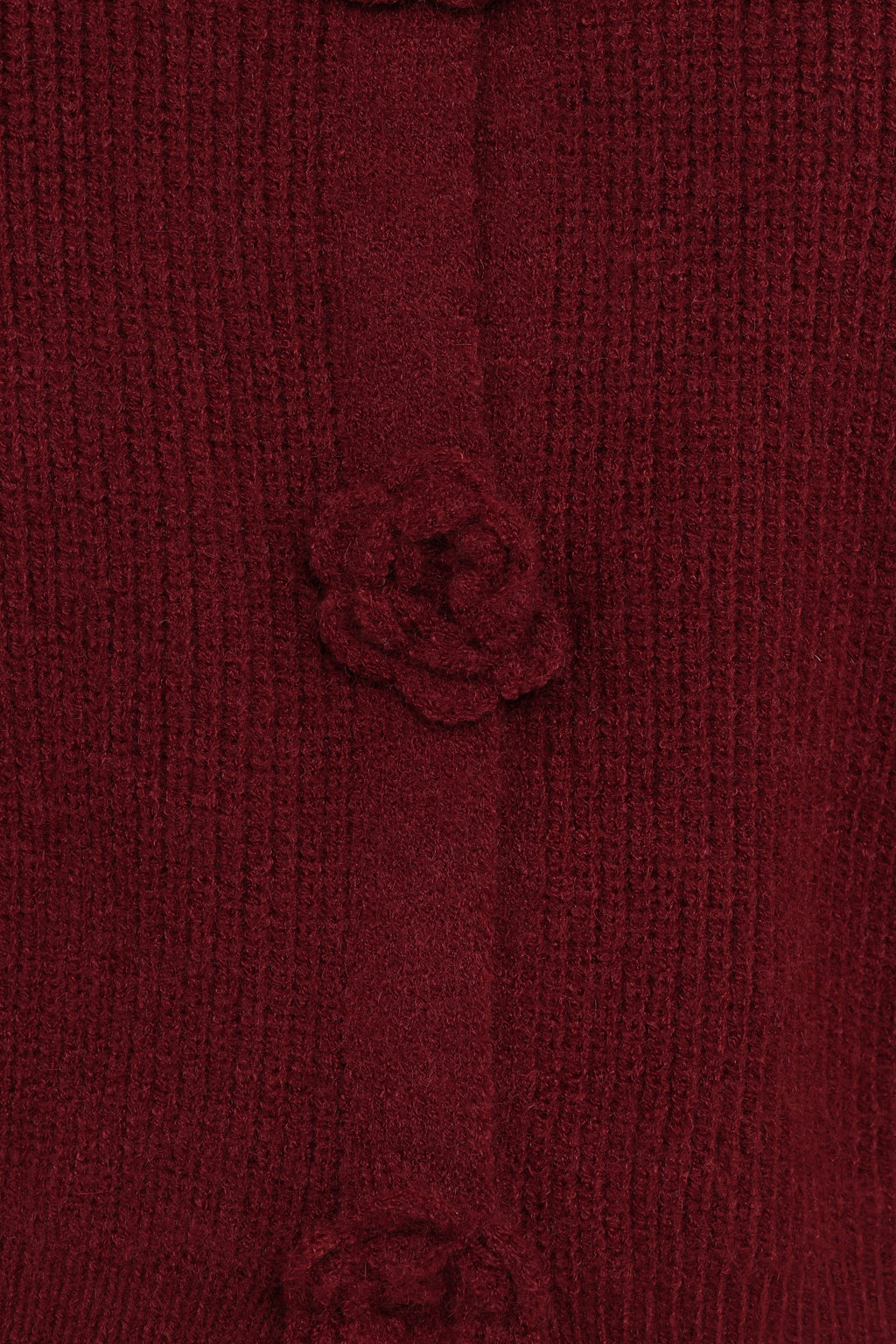 Petal and Pup USA KNITWEAR Jones Rosette Cardigan - Burgundy