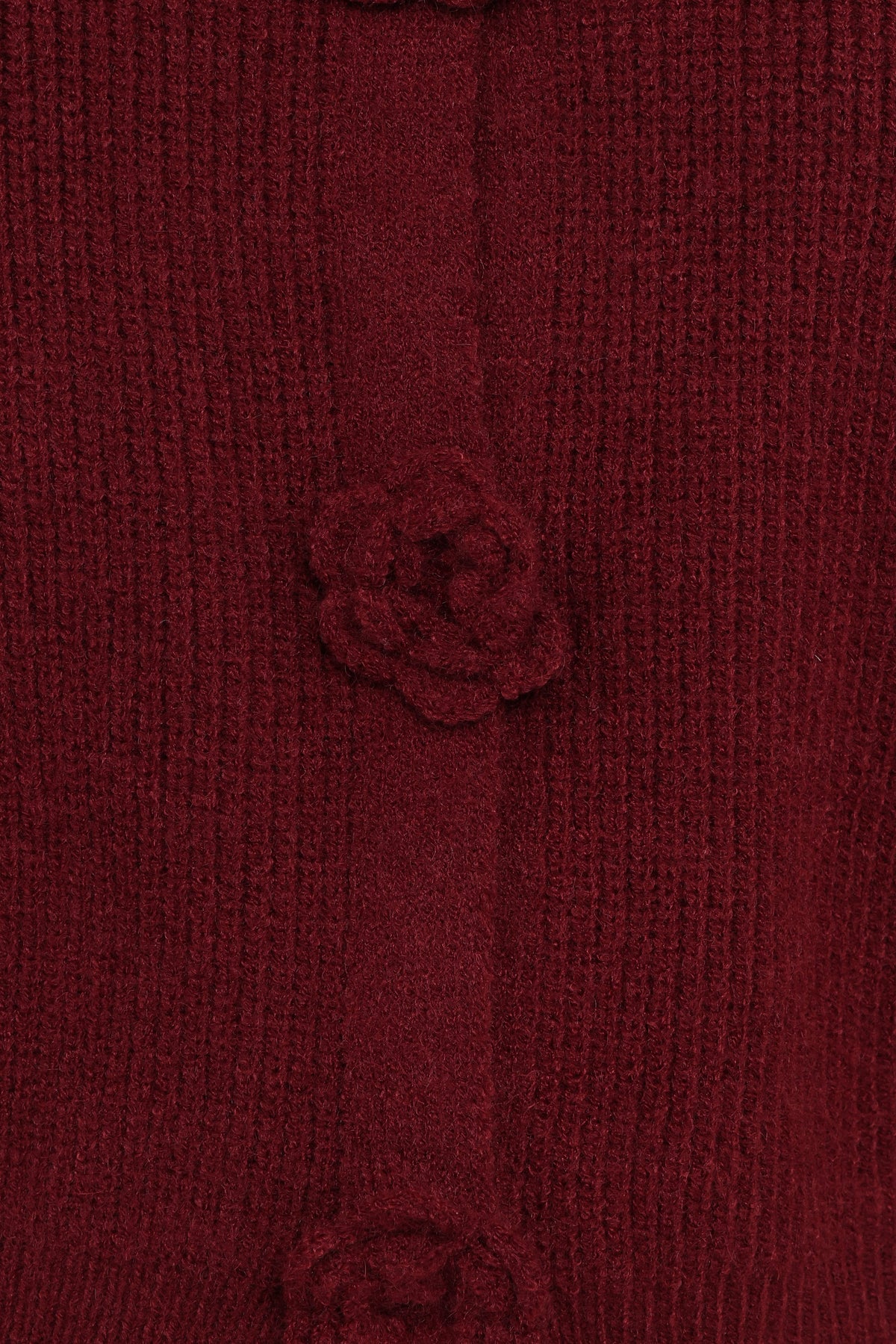 Petal and Pup USA KNITWEAR Jones Rosette Cardigan - Burgundy