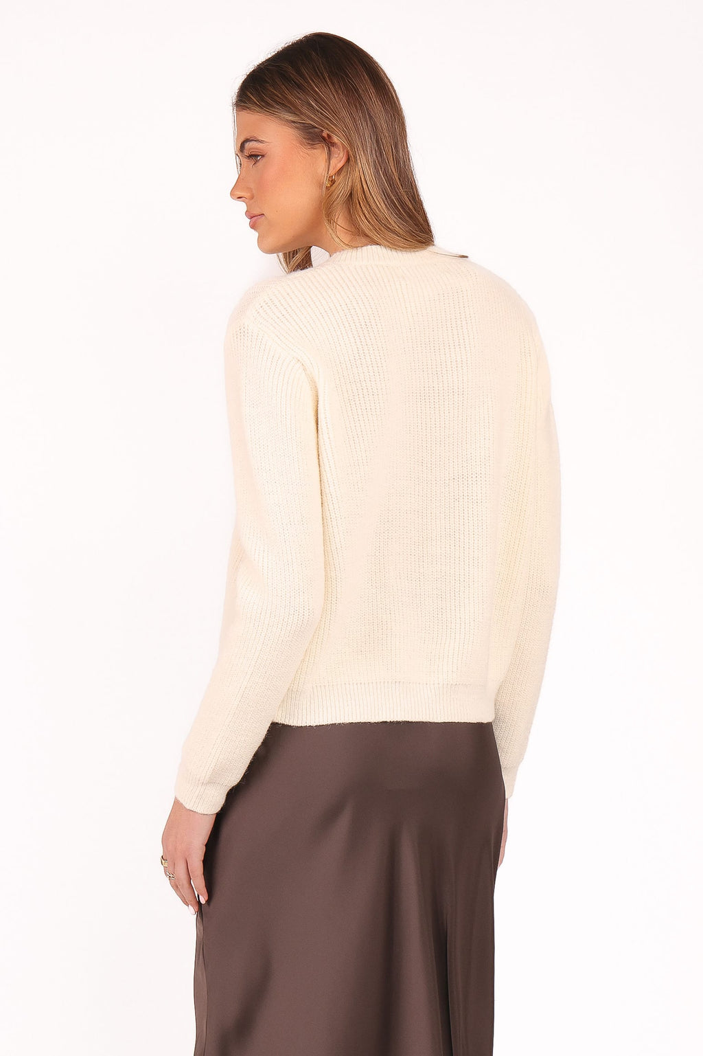 Petal and Pup USA KNITWEAR Jones Rosette Cardigan - Cream
