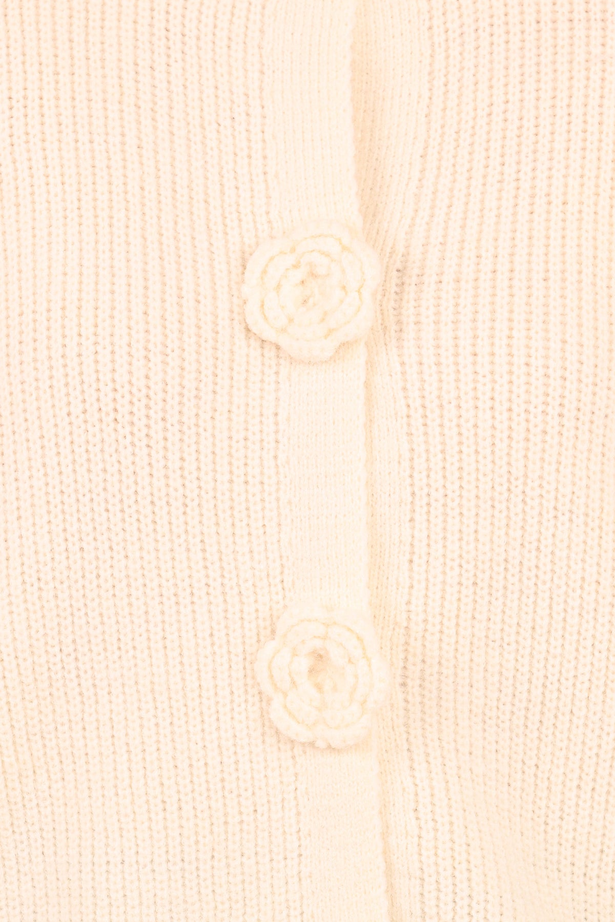 Petal and Pup USA KNITWEAR Jones Rosette Cardigan - Cream