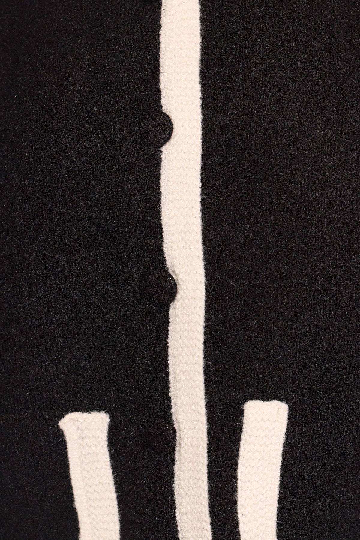 Petal and Pup USA KNITWEAR Orabelle Contrast Hem Cardigan - Black