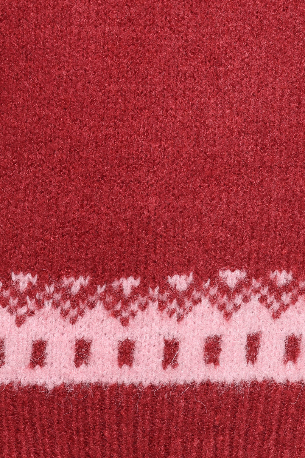 Petal and Pup USA KNITWEAR Zinnia Fairisle Knit Sweater - Red