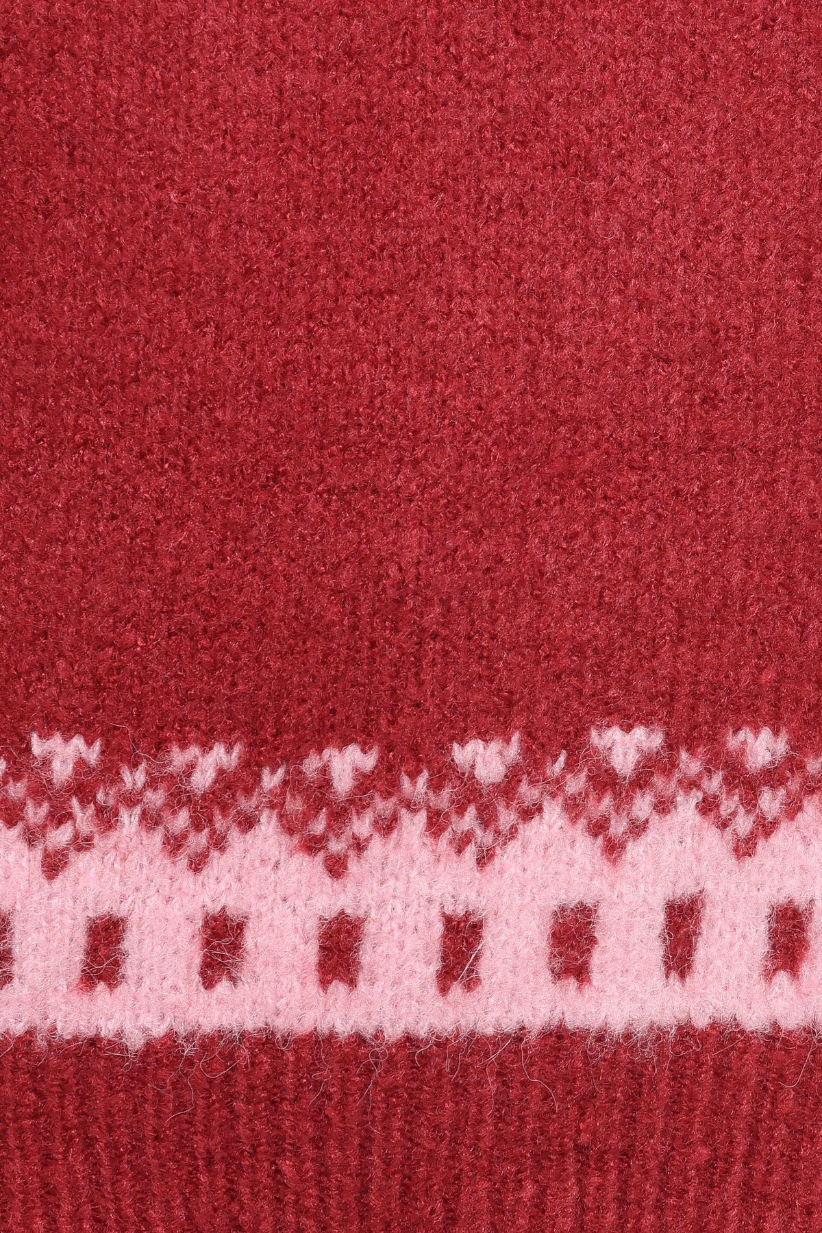 Petal and Pup USA KNITWEAR Zinnia Fairisle Knit Sweater - Red