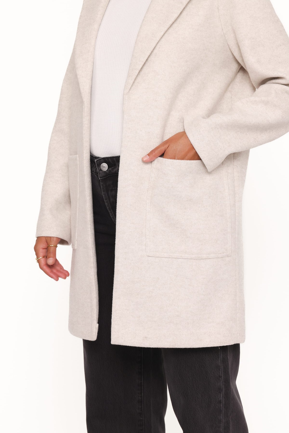 Petal and Pup USA OUTERWEAR Kirsten Coatigan - Grey