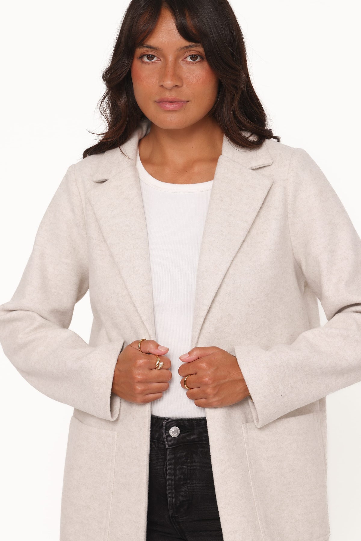 Petal and Pup USA OUTERWEAR Kirsten Coatigan - Grey