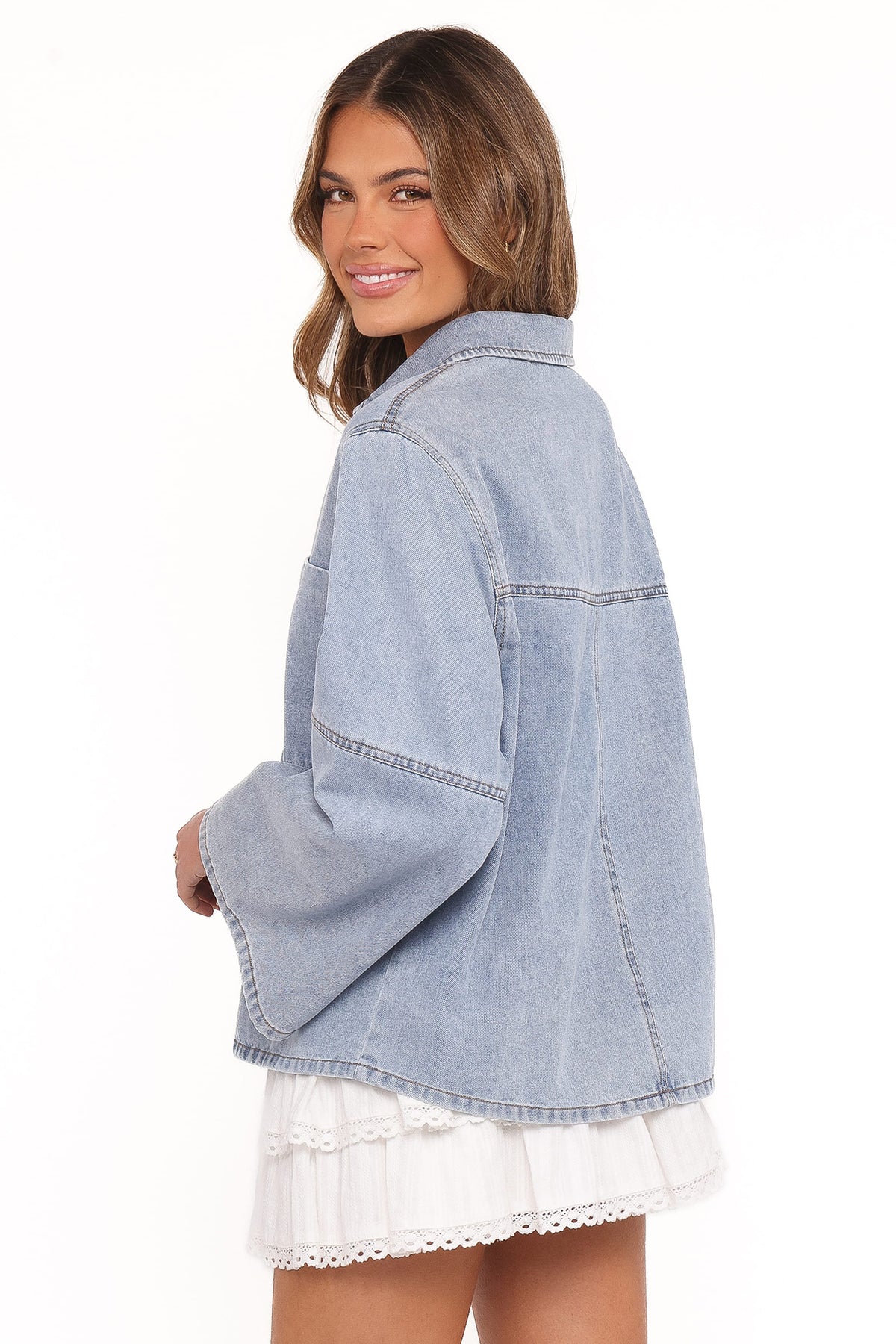 Petal and Pup USA TOPS Celestia Denim Top - Light Wash