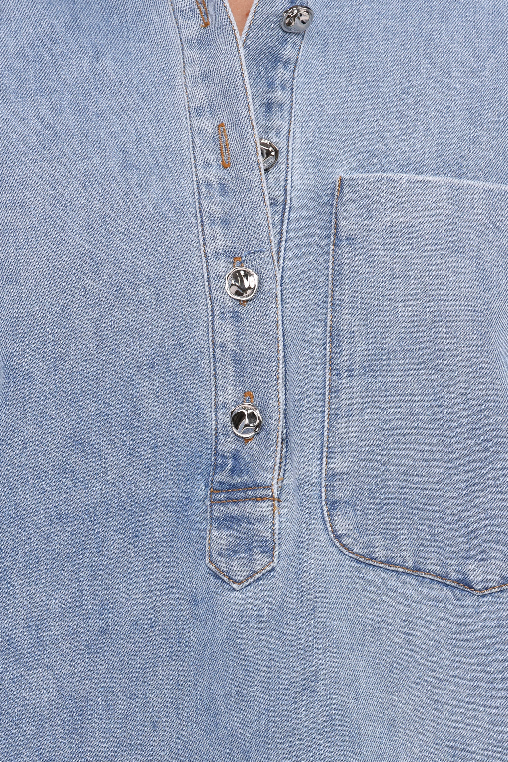 Petal and Pup USA TOPS Celestia Denim Top - Light Wash