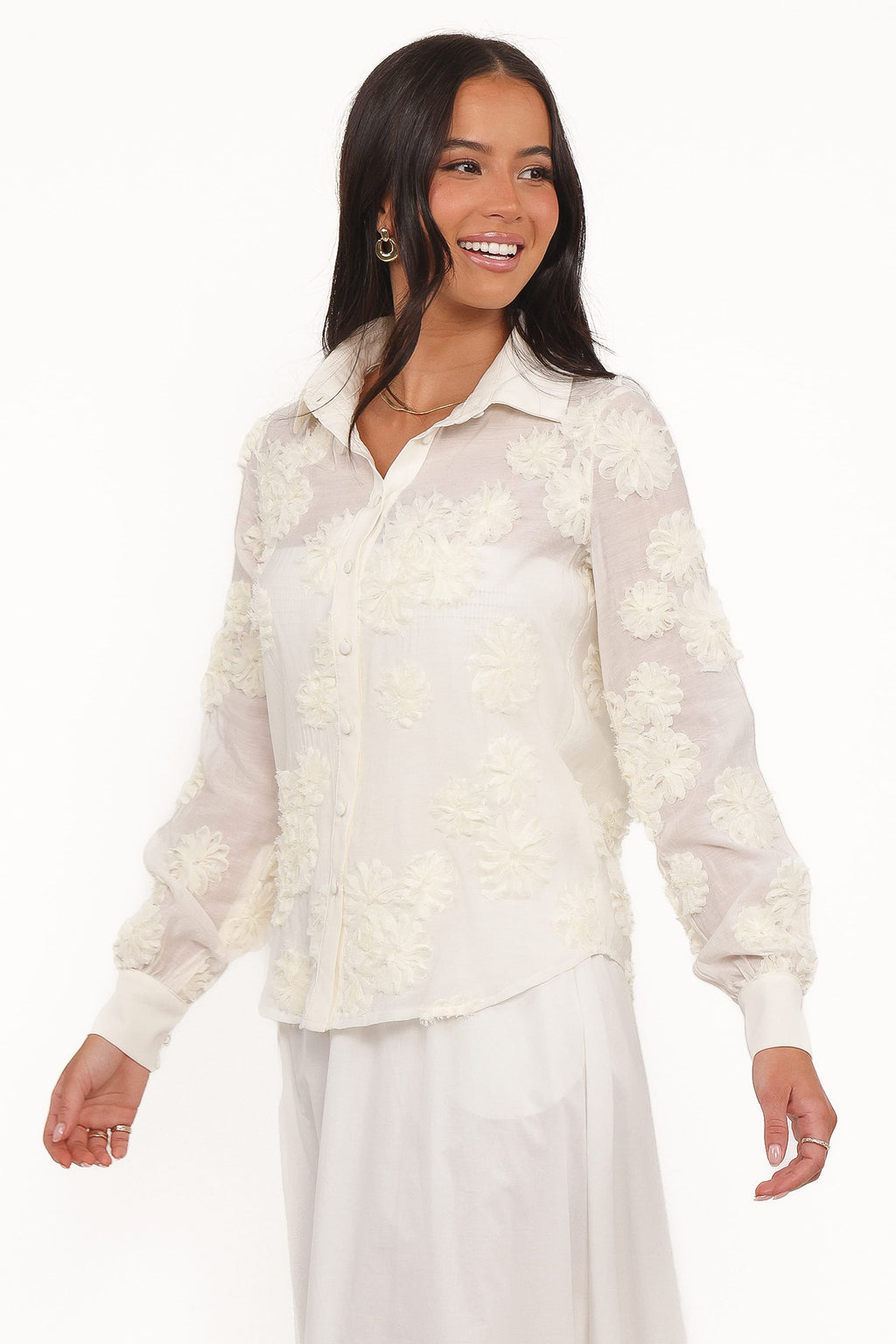 Petal and Pup USA TOPS Cliona Shirt - Cream