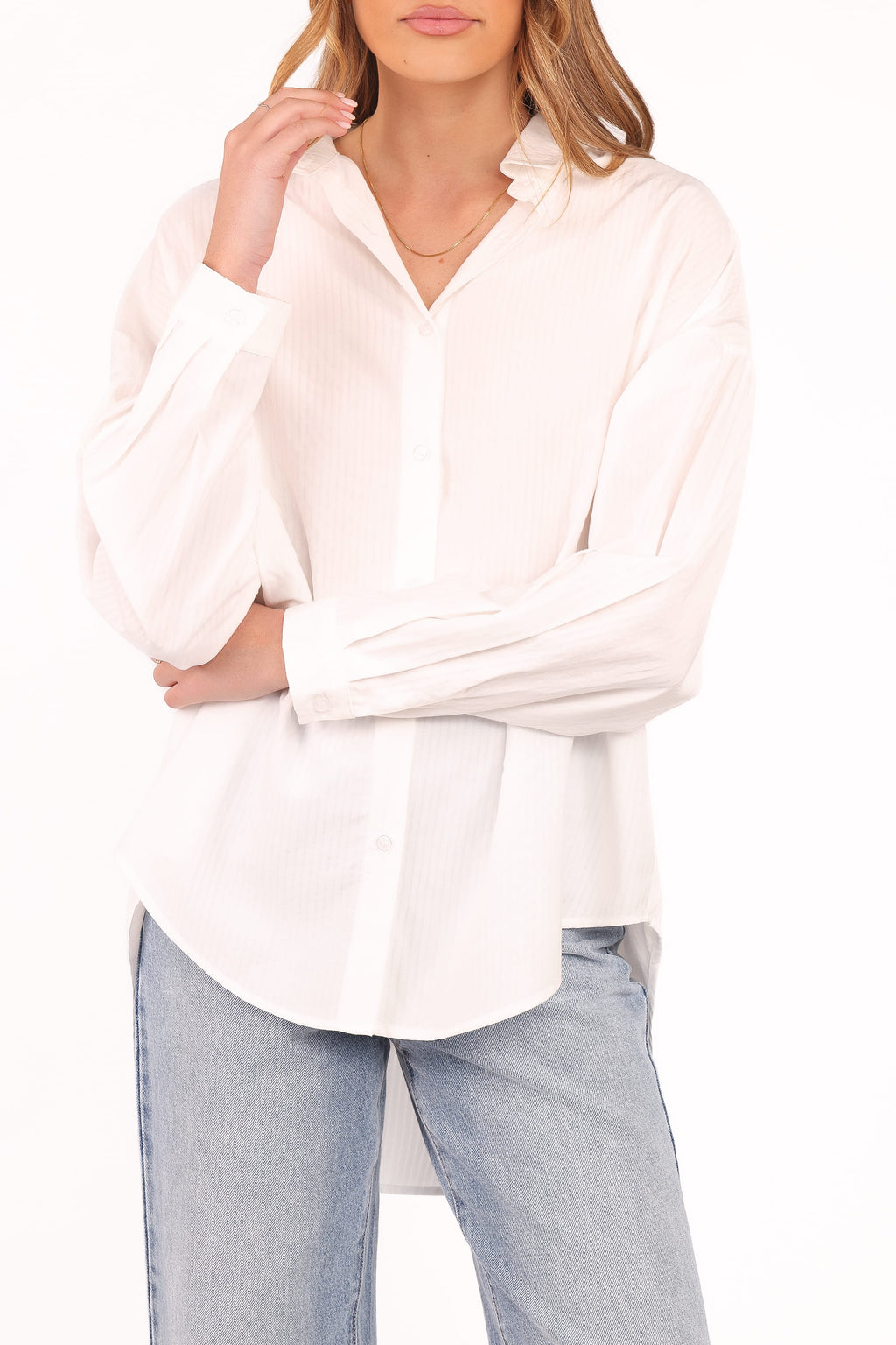 Petal and Pup USA TOPS Edwards Shirt - White Stripe