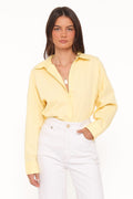 Petal and Pup USA TOPS Inez Scallop Shirt - Yellow