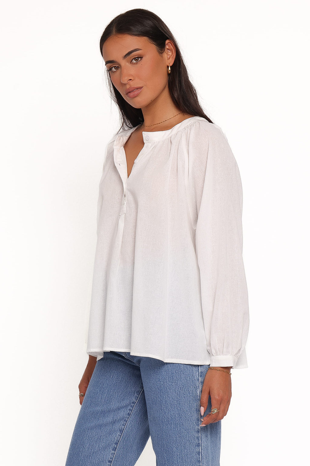 Petal and Pup USA TOPS Irisa Shirt - White