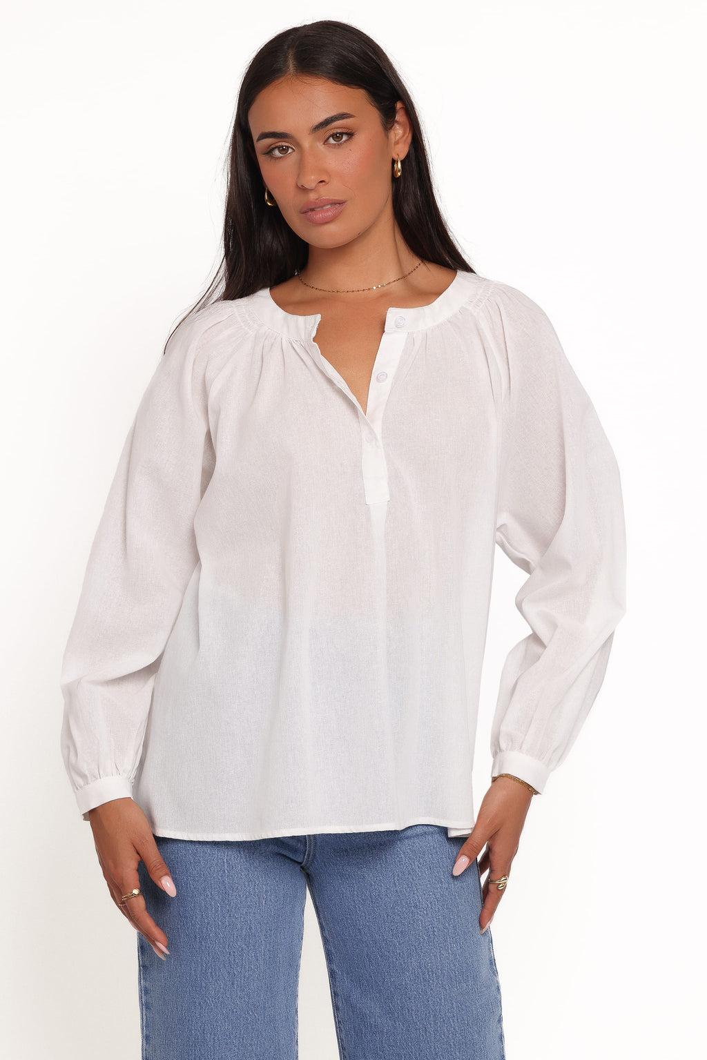 Petal and Pup USA TOPS Irisa Shirt - White