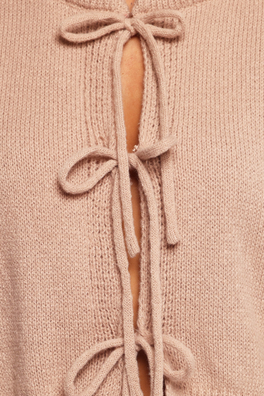 Petal and Pup USA TOPS Koskie Tie Knit Top - Taupe