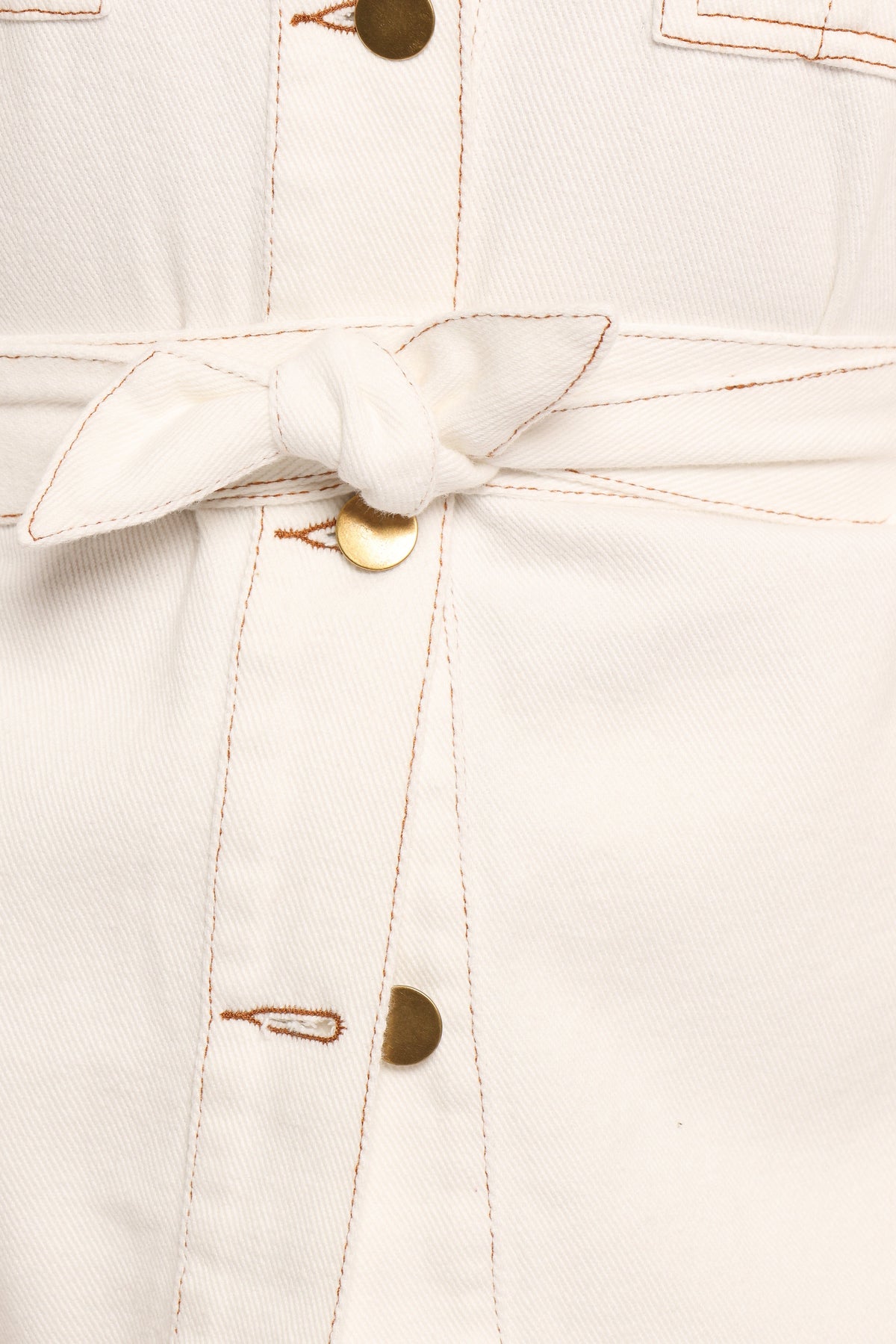 Petal and Pup USA TOPS Lepal Denim Shirt - White