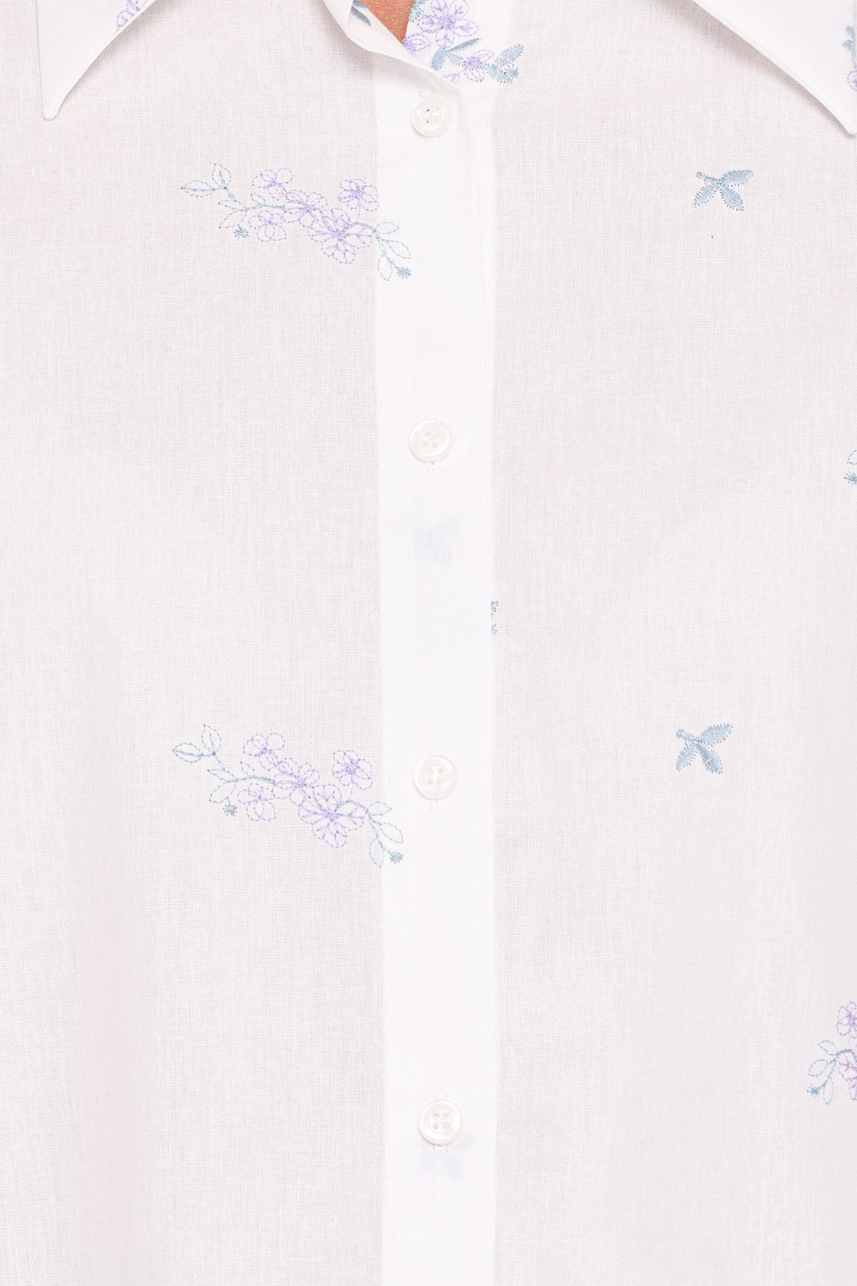 Petal and Pup USA TOPS Luneth Button Up Blouse - White