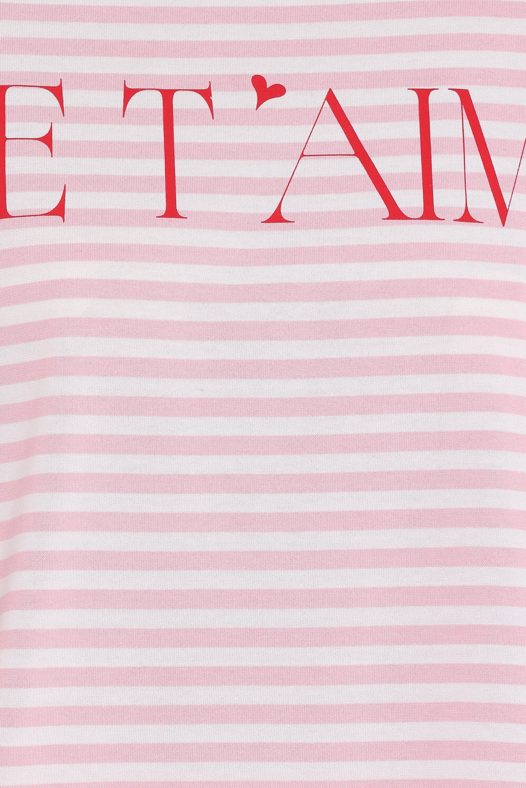 Petal and Pup USA TOPS Marly Je T'Aime Tee - Pink Stripe