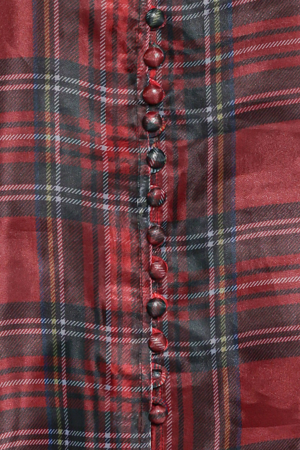 Petal and Pup USA TOPS Marni Organza Top - Red Plaid