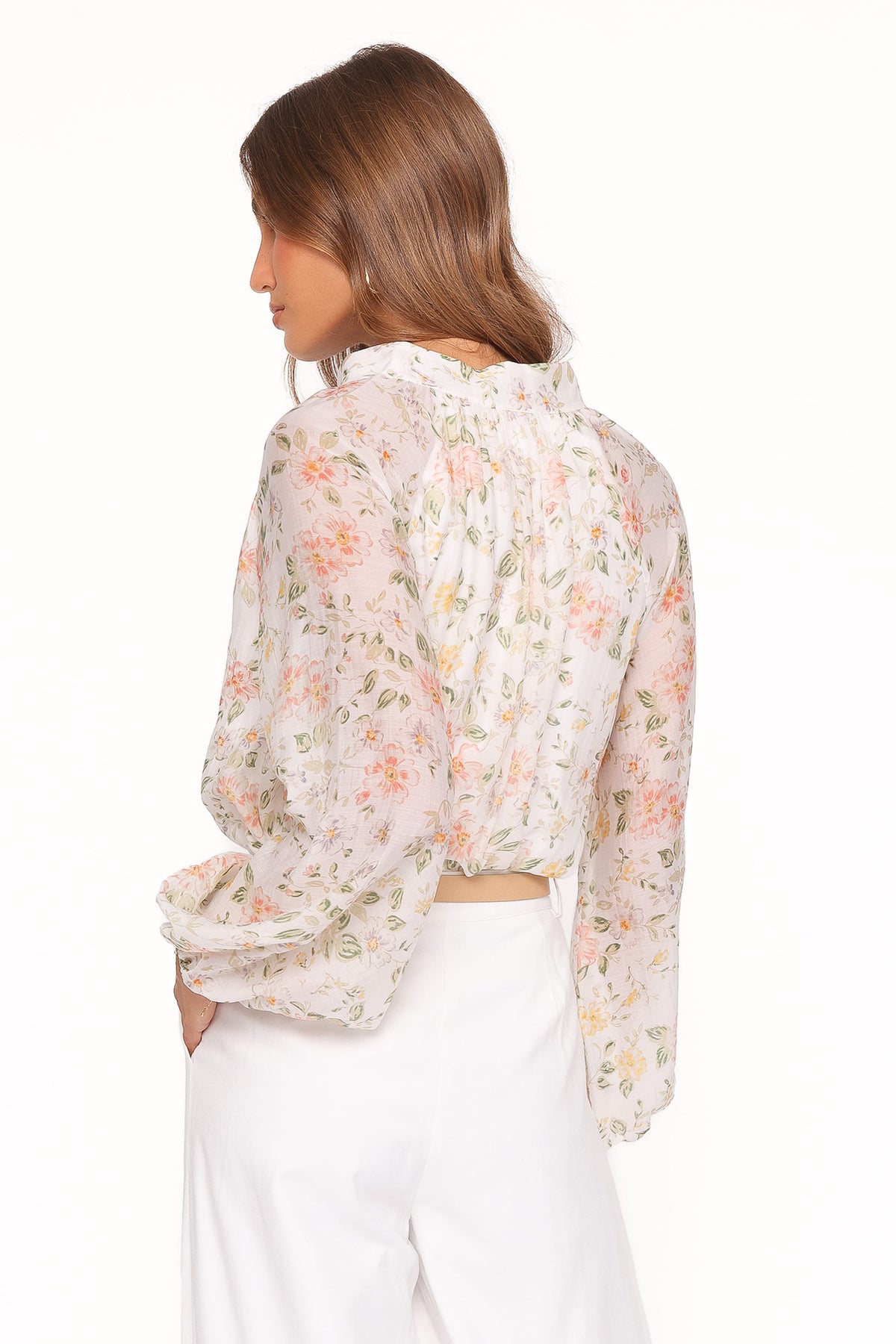 Petal and Pup USA TOPS Marni Top -  White Multi Floral