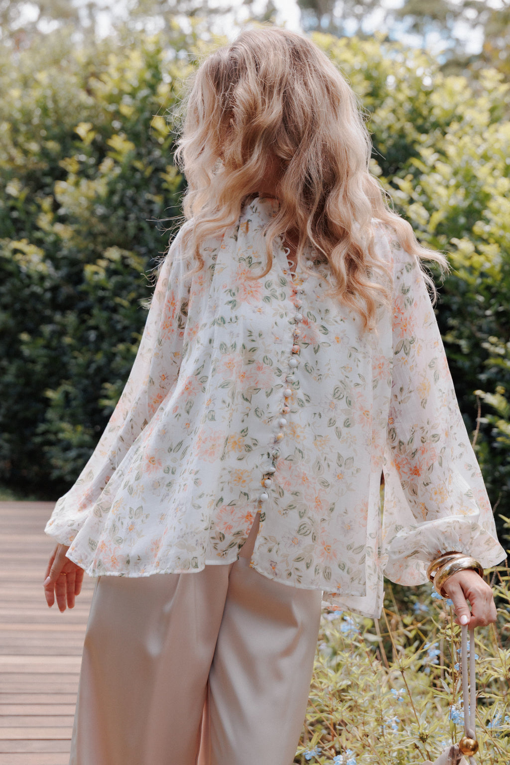 Petal and Pup USA TOPS Marni Top -  White Multi Floral