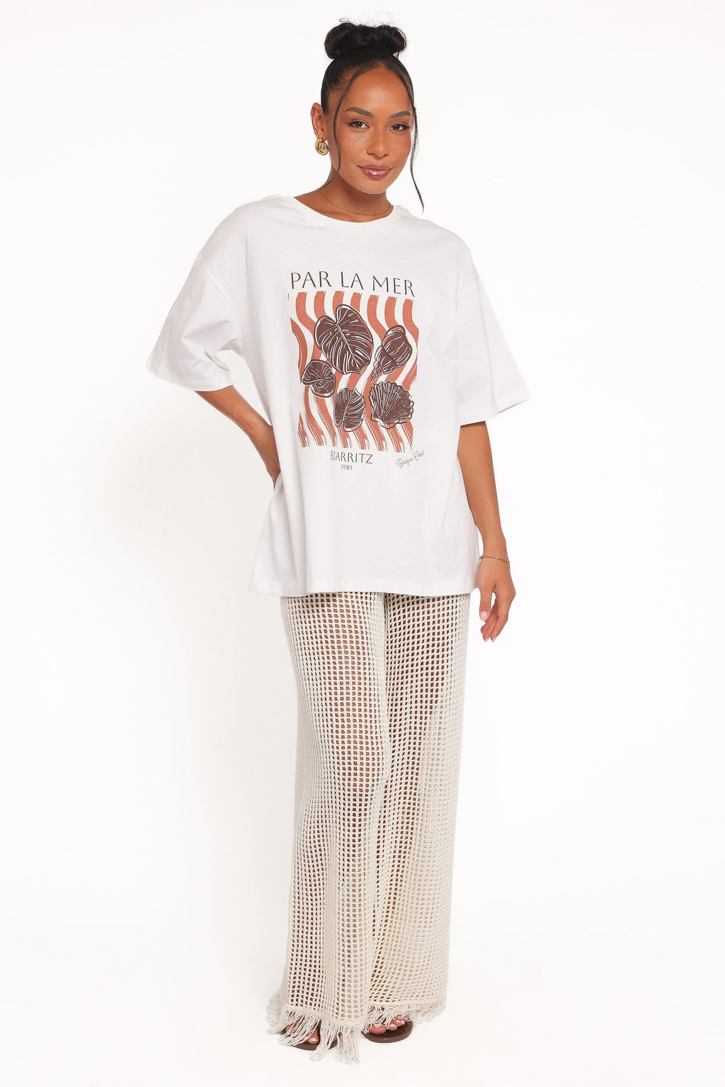 Petal and Pup USA TOPS Par La Mer Tee - White