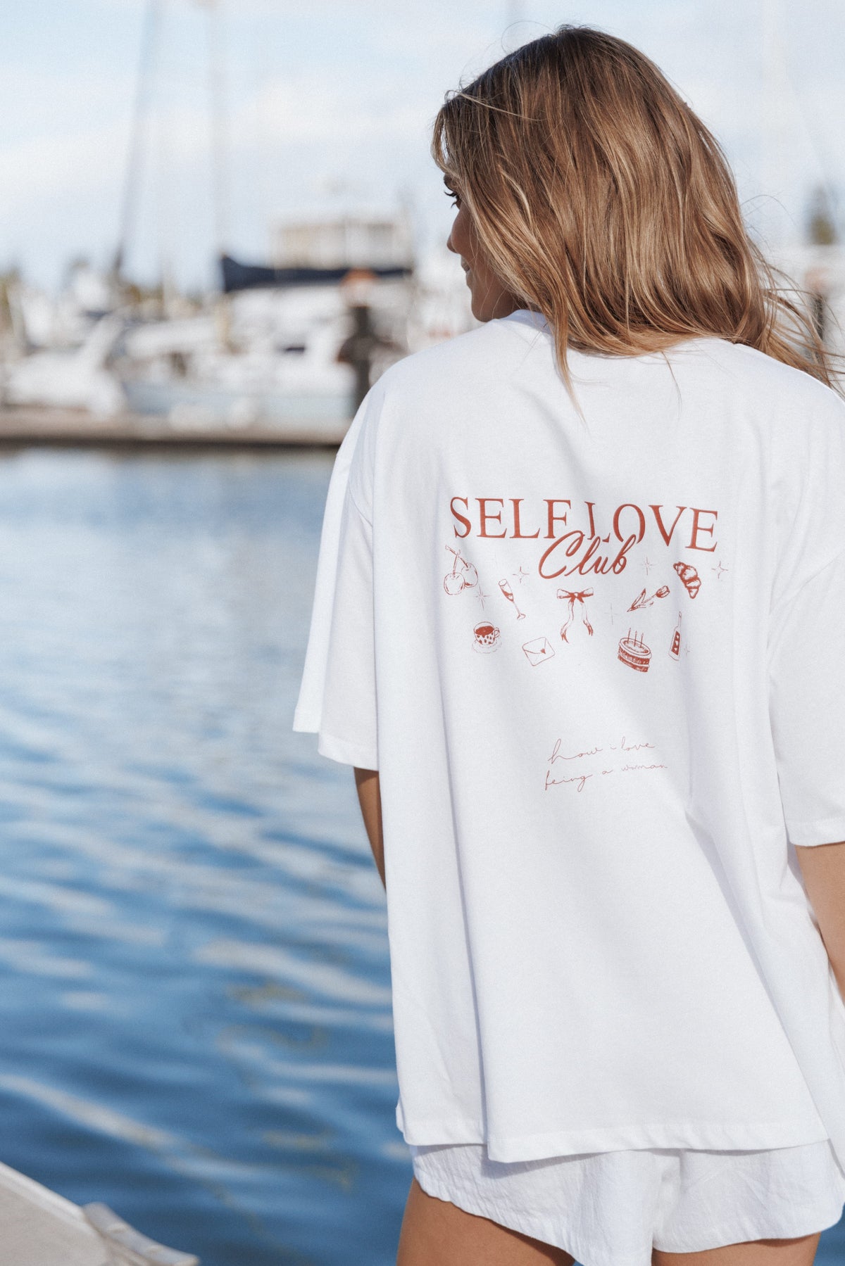 Petal and Pup USA TOPS Runa Self Love Graphic Tee - White