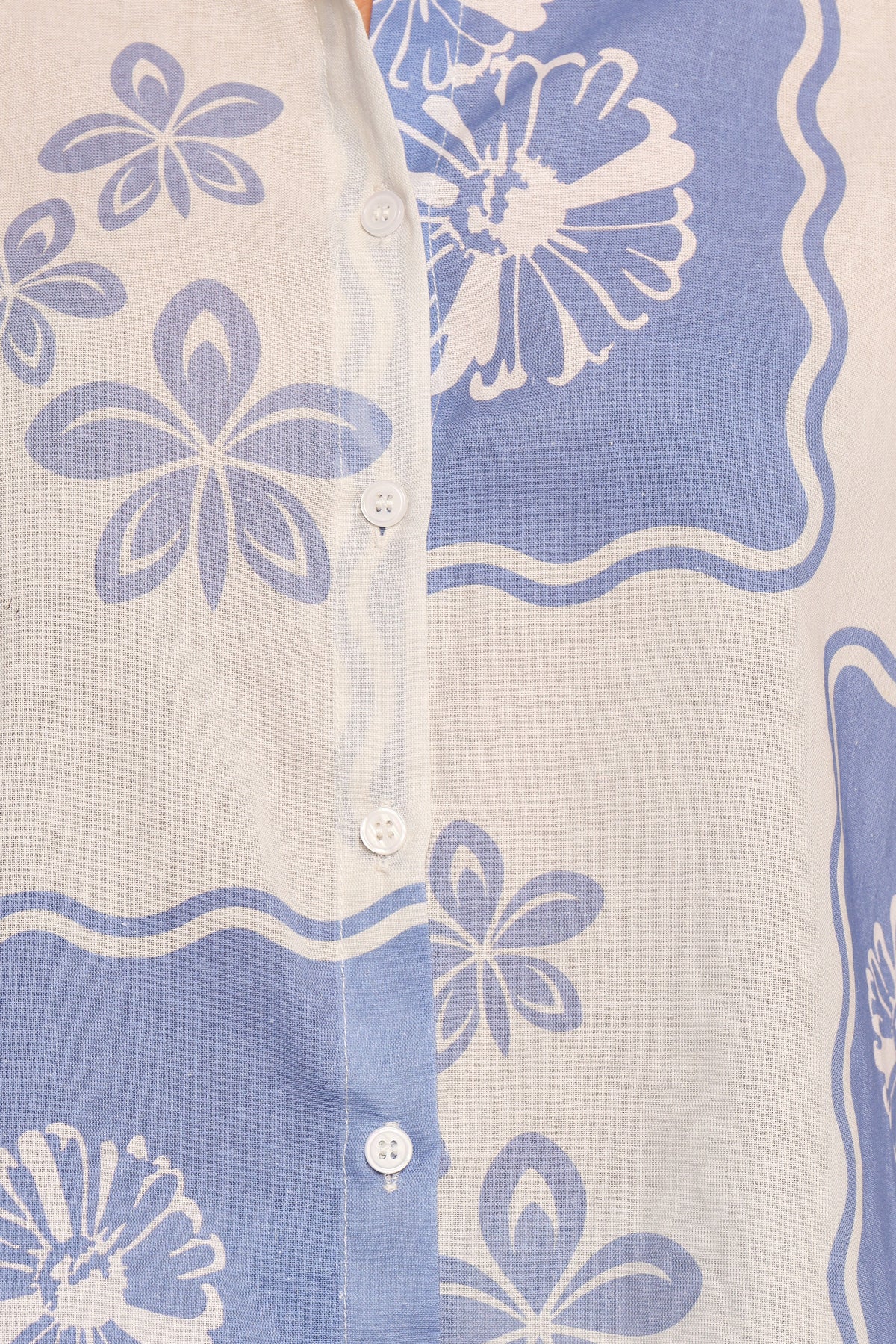 Petal and Pup USA TOPS Shellie Short Sleeve Shirt - Blue Dahlia