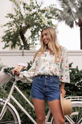 Petal and Pup USA TOPS Tomi Long Sleeve Shirt - Flower Market (Hold for Amazon)