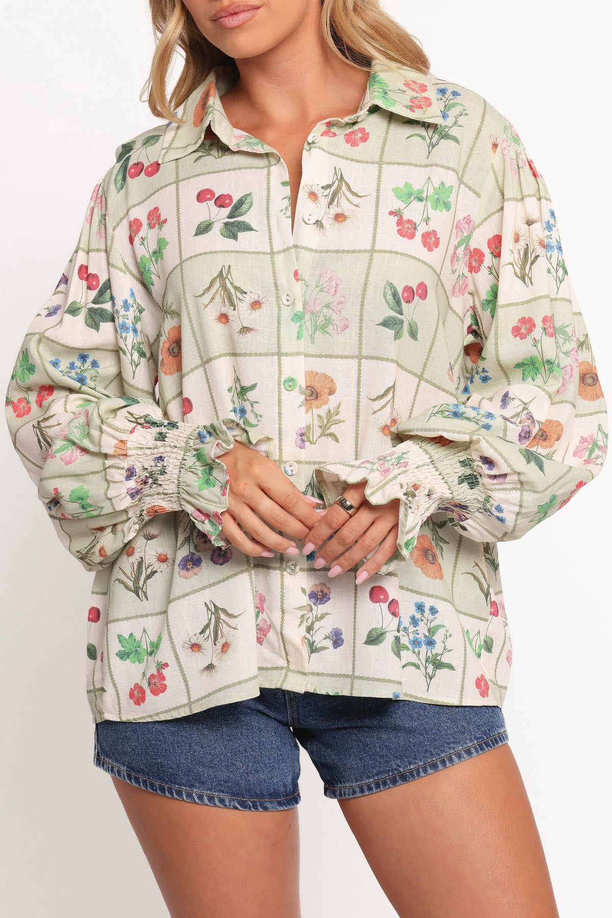 Petal and Pup USA TOPS Tomi Long Sleeve Shirt - Flower Market (Hold for Amazon)
