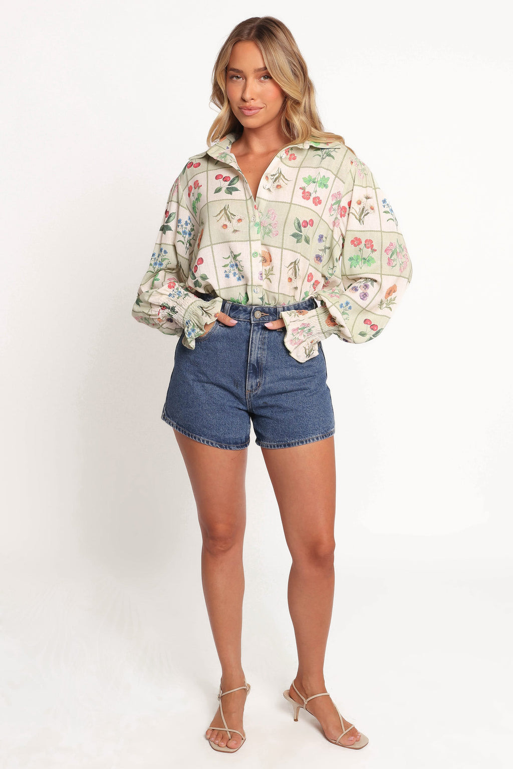 Petal and Pup USA TOPS Tomi Long Sleeve Shirt - Flower Market (Hold for Amazon)