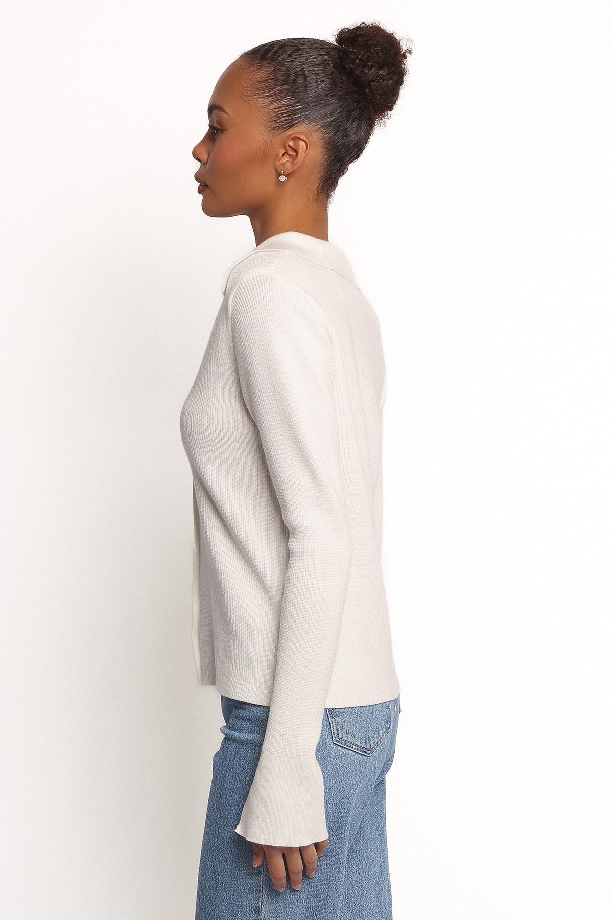 Petal and Pup USA TOPS Zocco Long Sleeve Knit Top - Cream