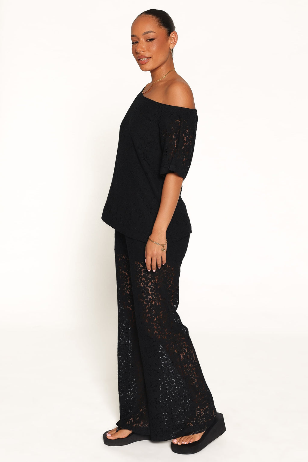 SETS Tucker Lace Pant Set - Black