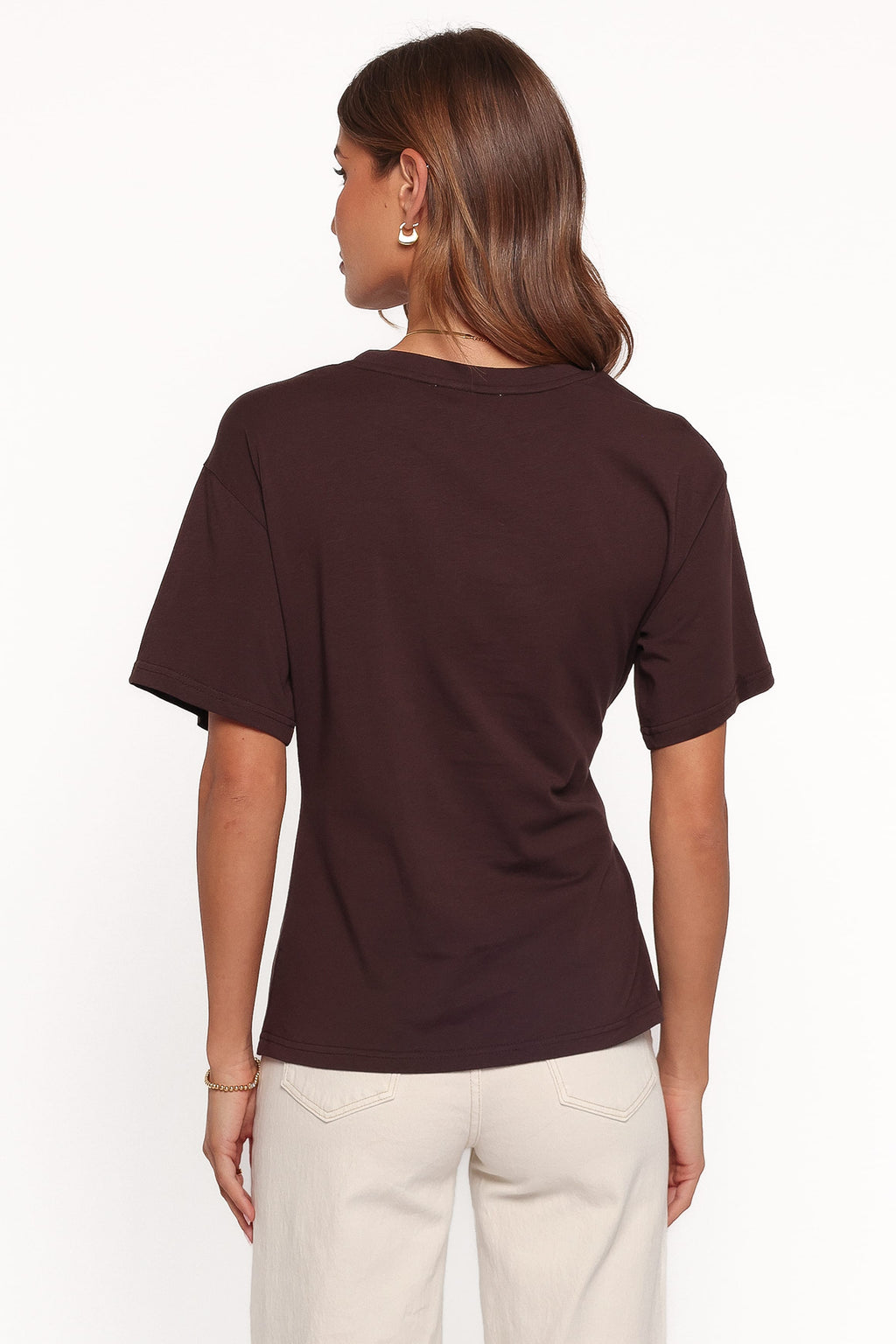 TOPS Devina Knot Tee - Brown